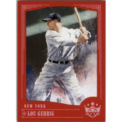 2018 Diamond Kings Red Frame #4 Lou Gehrig