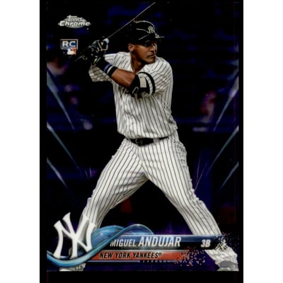 2018 Topps Chrome Purple Refractors #14 Miguel Andujar