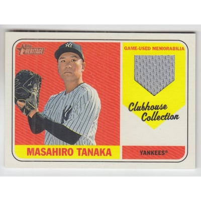 2018 Topps Heritage Clubhouse Collection Relics #CCRMT Masahiro Tanaka HN