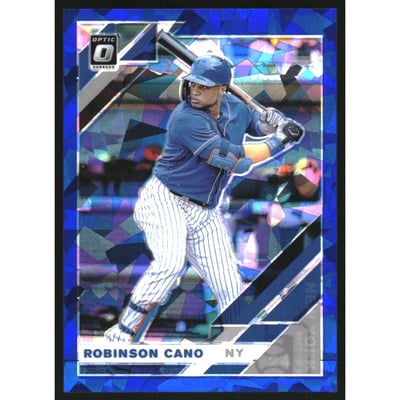 2019 Donruss Optic Blue Cracked Ice #122 Robinson Cano