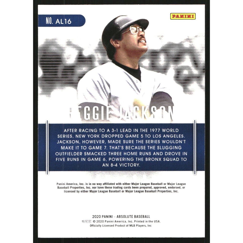 2020 Absolute Absolute Legends #16 Reggie Jackson
