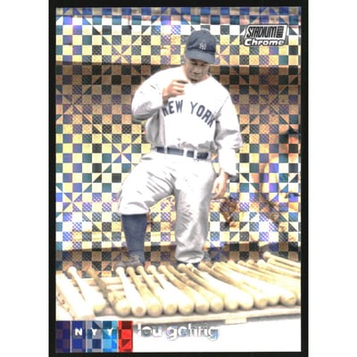 2020 Stadium Club Chrome X-Fractors #35 Lou Gehrig