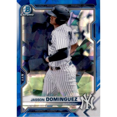 2021 Bowman Chrome Sapphire Prospects #BCP13 Jasson Dominguez
