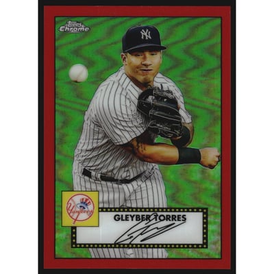 2021 Topps '52 Topps Redux Chrome Red Refractors #TC5238 Gleyber Torres