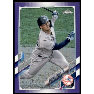 2021 Topps Chrome Purple Refractors #137 Gleyber Torres