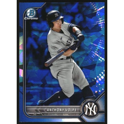 2022 Bowman Chrome Draft Sapphire #BDC68 Anthony Volpe