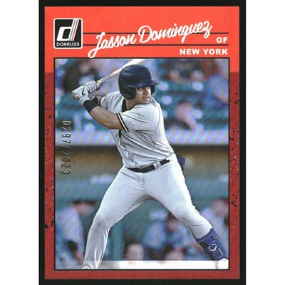 2023 Donruss Holo Red #253 Jasson Dominguez RETRO