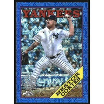2023 Topps '88 Topps Silver Pack Chrome Series 2 Blue Refractors #2T88C39 Nestor Cortes