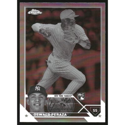 2023 Topps Chrome Negative Refractors #132 Oswald Peraza