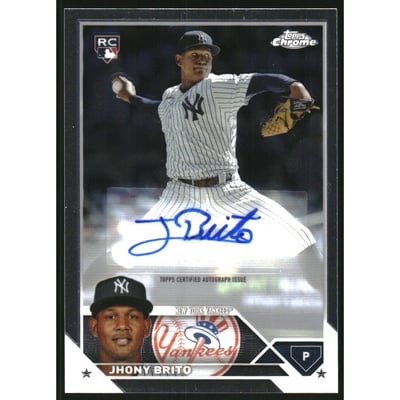 2023 Topps Chrome Update Autographs #ACJBR Jhony Brito