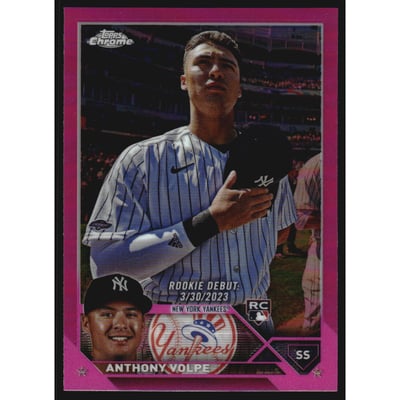 2023 Topps Chrome Update Pink Refractors #USC35 Anthony Volpe
