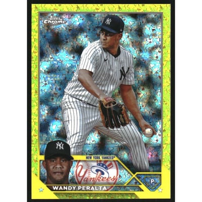 2023 Topps Chrome Update Yellow Mini-Diamond Refractors #USC144 Wandy Peralta