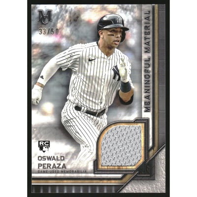 2023 Topps Museum Collection Meaningful Material Relics #MMROP Oswald Peraza