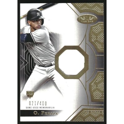 2023 Topps Tier One Relics #T1ROP Oswald Peraza B RC/400
