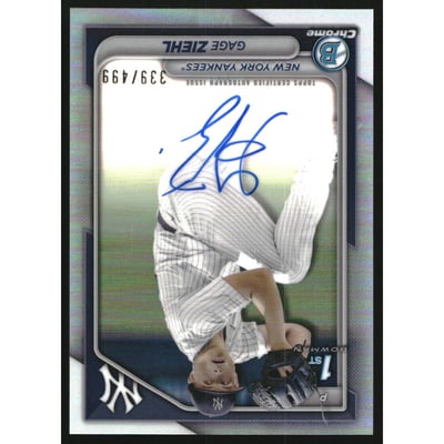 2024 Bowman Chrome Draft Autographs Refractors #CPAGZ Gage Ziehl