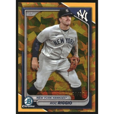 2024 Bowman Chrome Sapphire Prospects Gold Refractors #BCP70 Roc Riggio