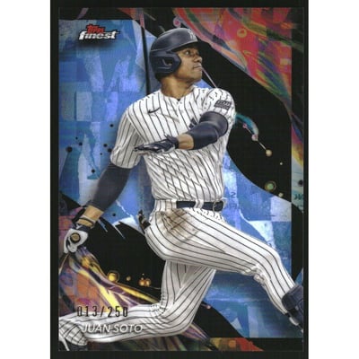 2024 Finest Sky Blue Refractors #119 Juan Soto
