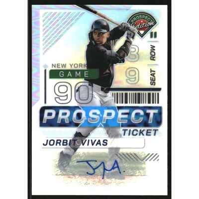 2024 Panini Prospect Edition Holo Prospect Ticket Signatures Silver #97 Jorbit Vivas