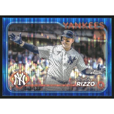 2024 Topps Chrome Blue Sonar Refractors #127 Anthony Rizzo