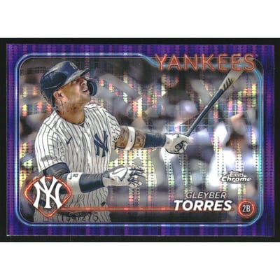 2024 Topps Chrome Purple Sonar Refractors #280 Gleyber Torres