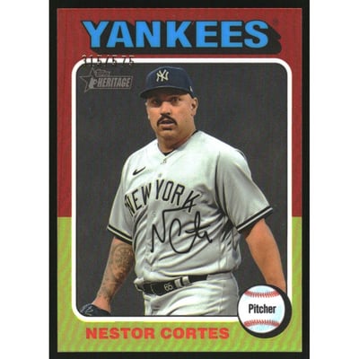 2024 Topps Heritage Chrome Refractors #260 Nestor Cortes