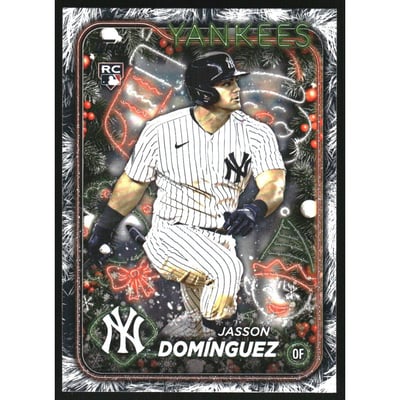 2024 Topps Holiday Metallic Tree #H75 Jasson Dominguez