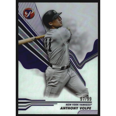 2024 Topps Pristine Purple Refractors #189 Anthony Volpe