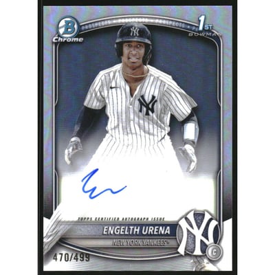 2025 Bowman Chrome Prospect Autographs Refractors #CPAEU Engelth Urena