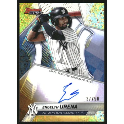 2025 Bowman's Best Best of '25 Autographs Gold Mini-Diamond Refractors #B25EU Engelth Urena
