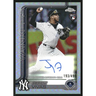 2025 Topps Chrome Update Autographs Refractors #ACJV Jorbit Vivas