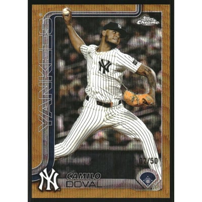 2025 Topps Chrome Update Gold Wave Refractors #USC152 Camilo Doval