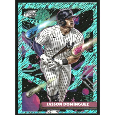 2025 Topps Cosmic Chrome Aqua Equinox Refractors #133 Jasson Dominguez