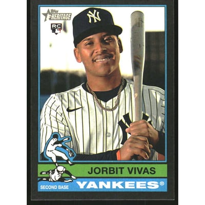 2025 Topps Heritage Black Border #678 Jorbit Vivas