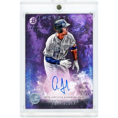 Aaron Judge New York Yankees Autographed 2016 Topps Inception Purple #PA-AJUD #147/150 Card