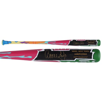 Aaron Judge New York Yankees Autographed Fanatics Authentic Chandler Game Model Bat - Art by JPO - Limited Edition of #1/1 - NF70444576