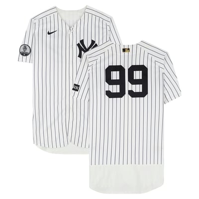 Aaron Judge New York Yankees Fanatics Authentic Game-Used #99 White Pinstripe Jersey vs. New York Mets on September 13, 2026 
