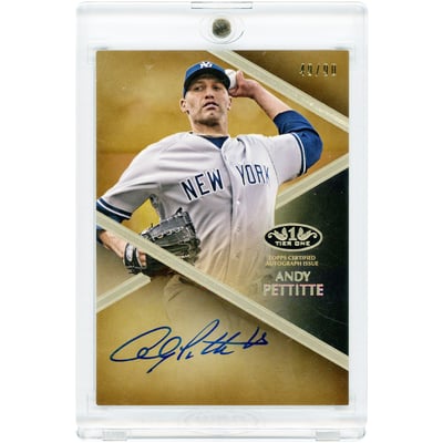 Andy Pettitte New York Yankees Autographed 2019 Topps Tier One #T1A-AP #49/90 Card