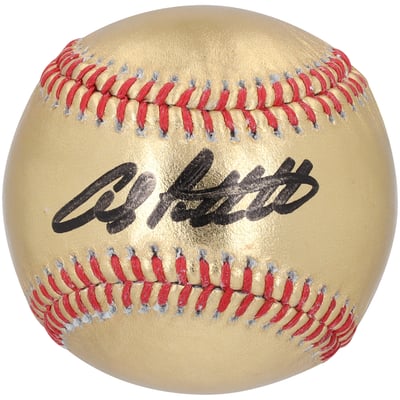 Andy Pettitte New York Yankees Autographed Fanatics Authentic Gold Leather Baseball 