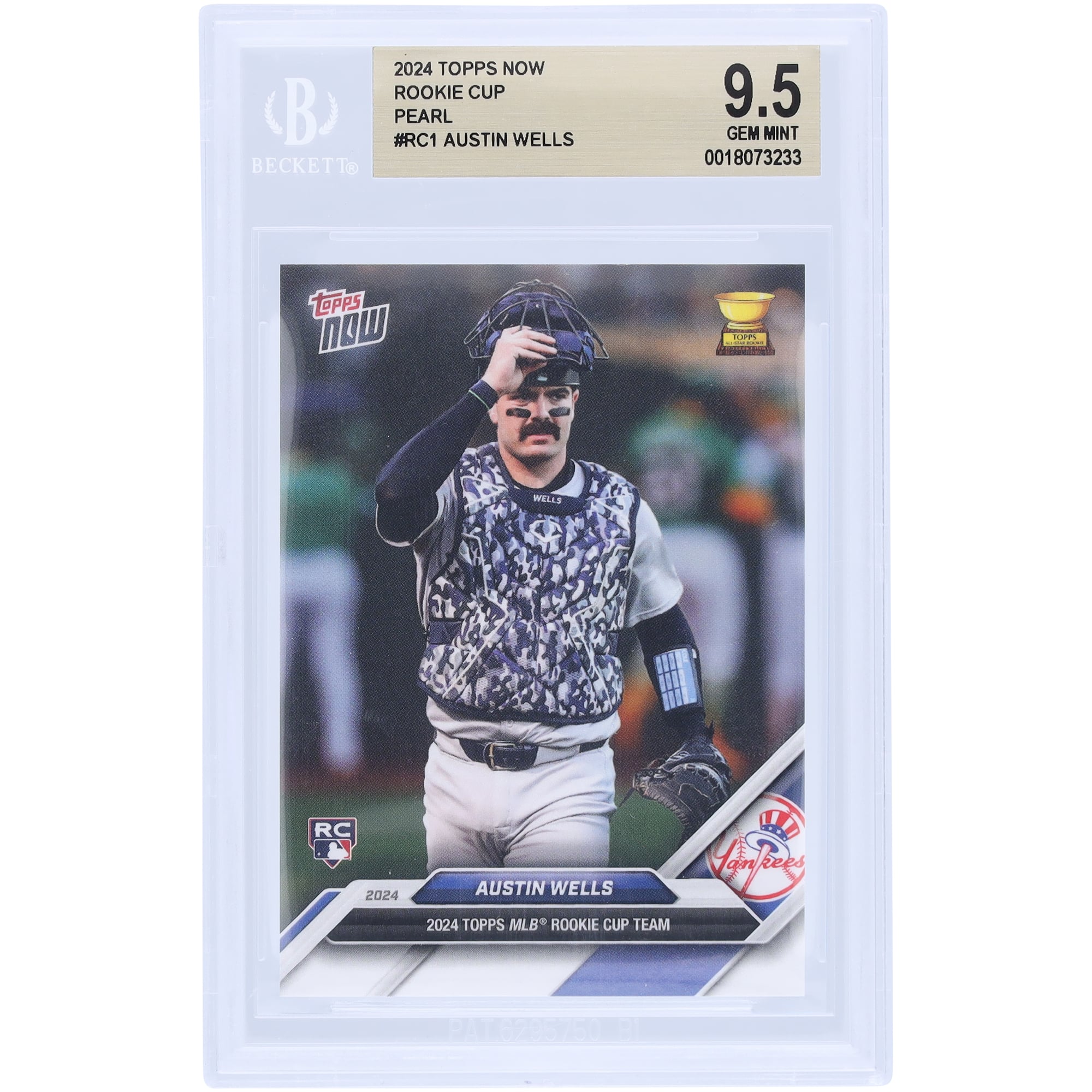 Austin 0 Wells Topps Yankees New York Rookie MLB RC - com: Card 