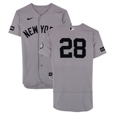 Austin Wells New York Yankees Fanatics Authentic Game-Used #28 Gray Jersey vs. Chicago Cubs on August 2, 2026