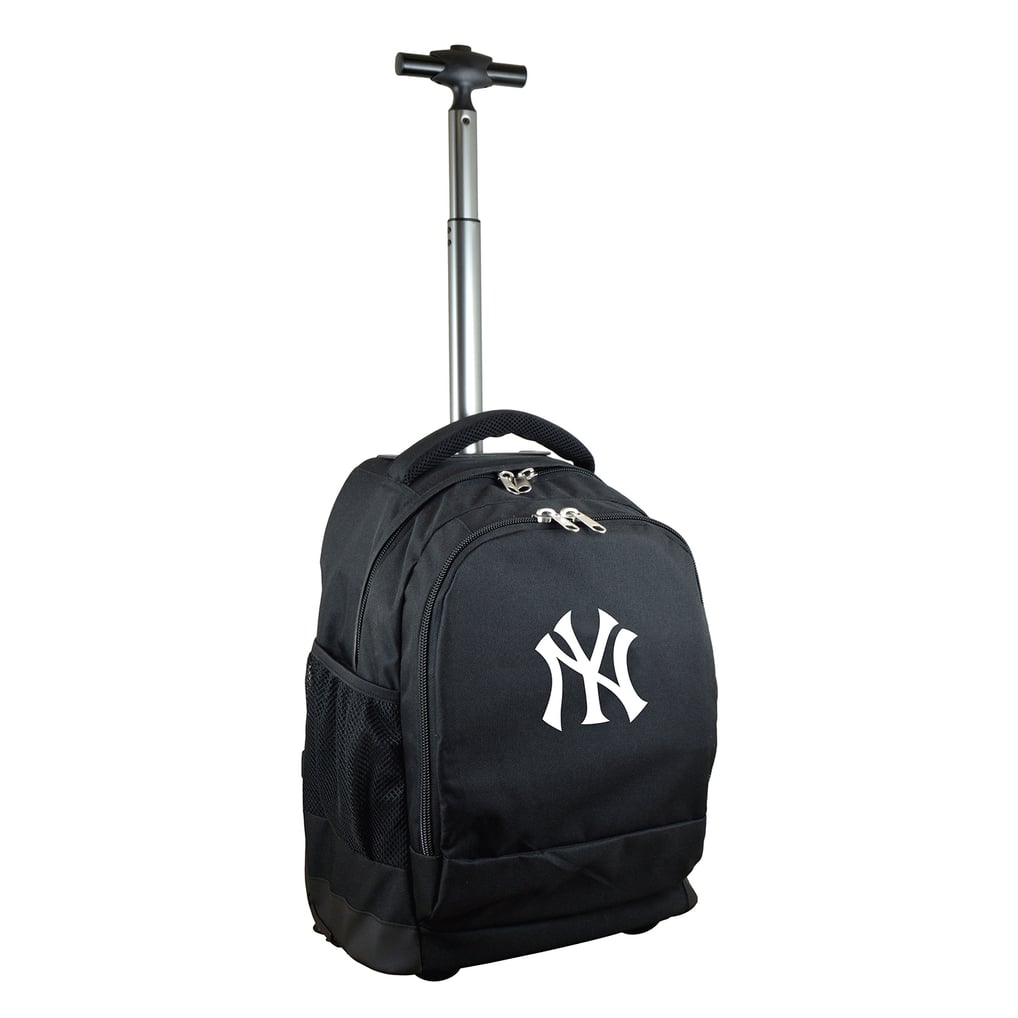 New York Yankees 19'' Premium Wheeled Backpack - Black