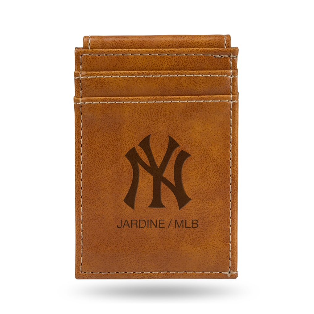 New York Yankees Front Pocket Wallet - Brown