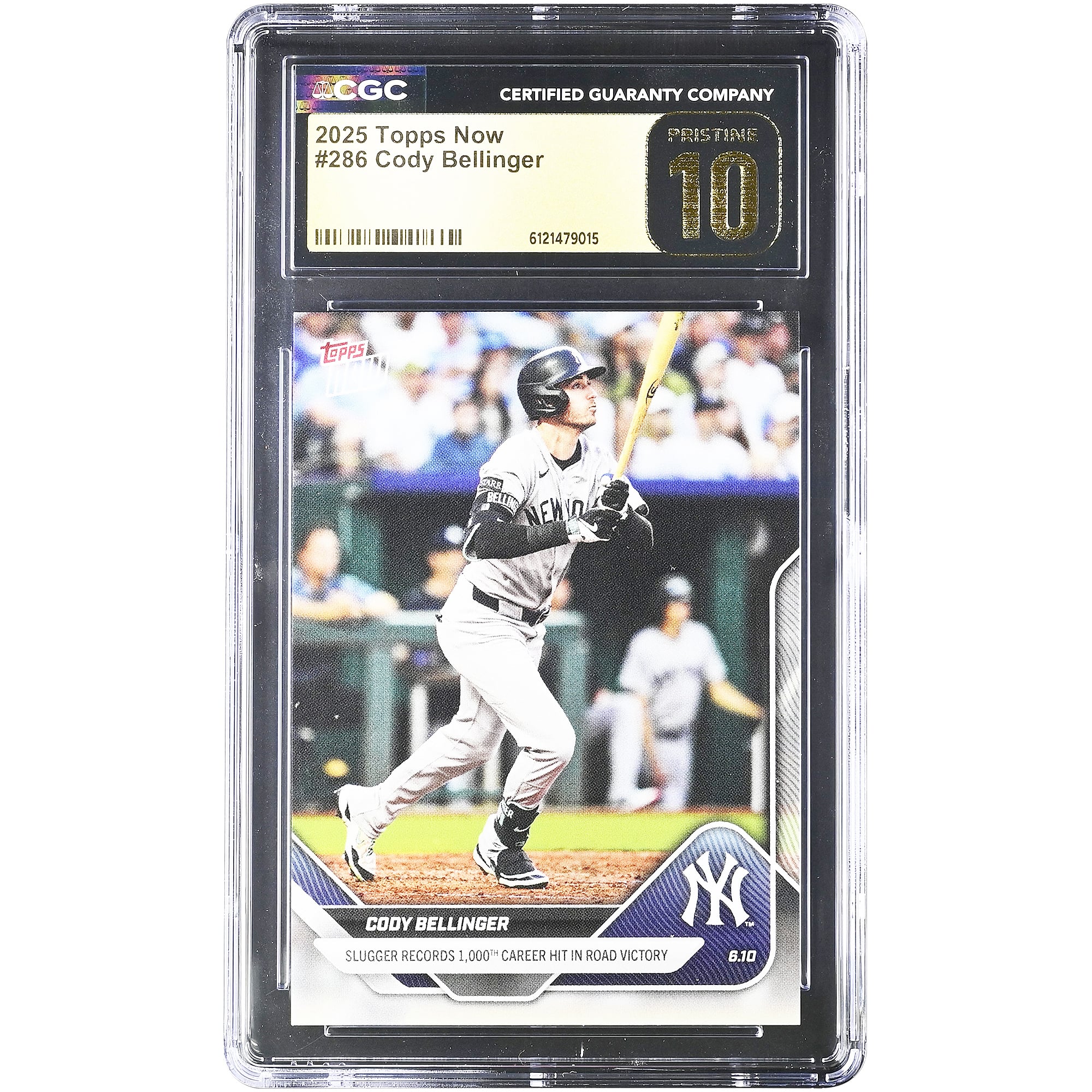 Cody Bellinger New York Yankees 2025 Topps Now Slugger Records 