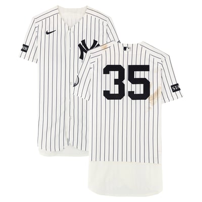 Cody Bellinger New York Yankees Fanatics Authentic Game-Used #35 White Nike Pinstripe Jersey vs. Boston Red Sox on August 30, 2026
