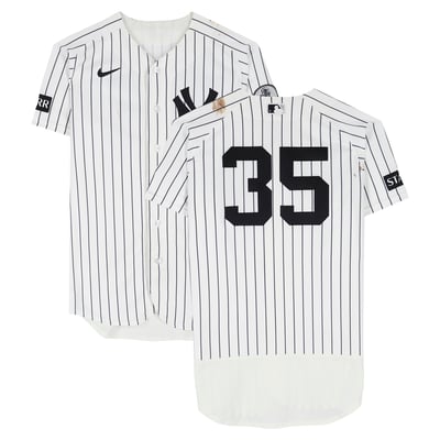 Cody Bellinger New York Yankees Fanatics Authentic Game-Used #35 White Pinstripe Jersey vs. New York Mets on September 13, 2026 