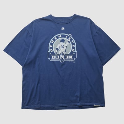 Derek Jeter Majestic 2010s T-shirt - Navy - 2XL by Fanatics Real Vintage