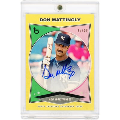 Don Mattingly New York Yankees Autographed 2023 Topps Brooklyn Collection Gold #AC-DM #36/50 Card