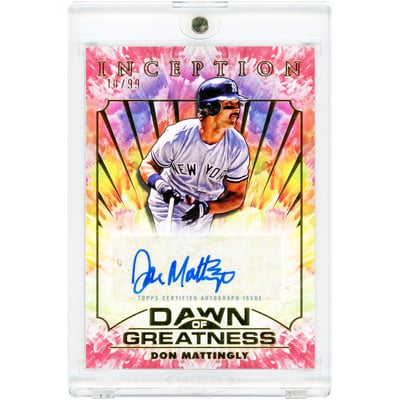 Don Mattingly New York Yankees Autographed 2025 Topps Inception Dawn Of Greatness #DOGA-DM #10/99 Card