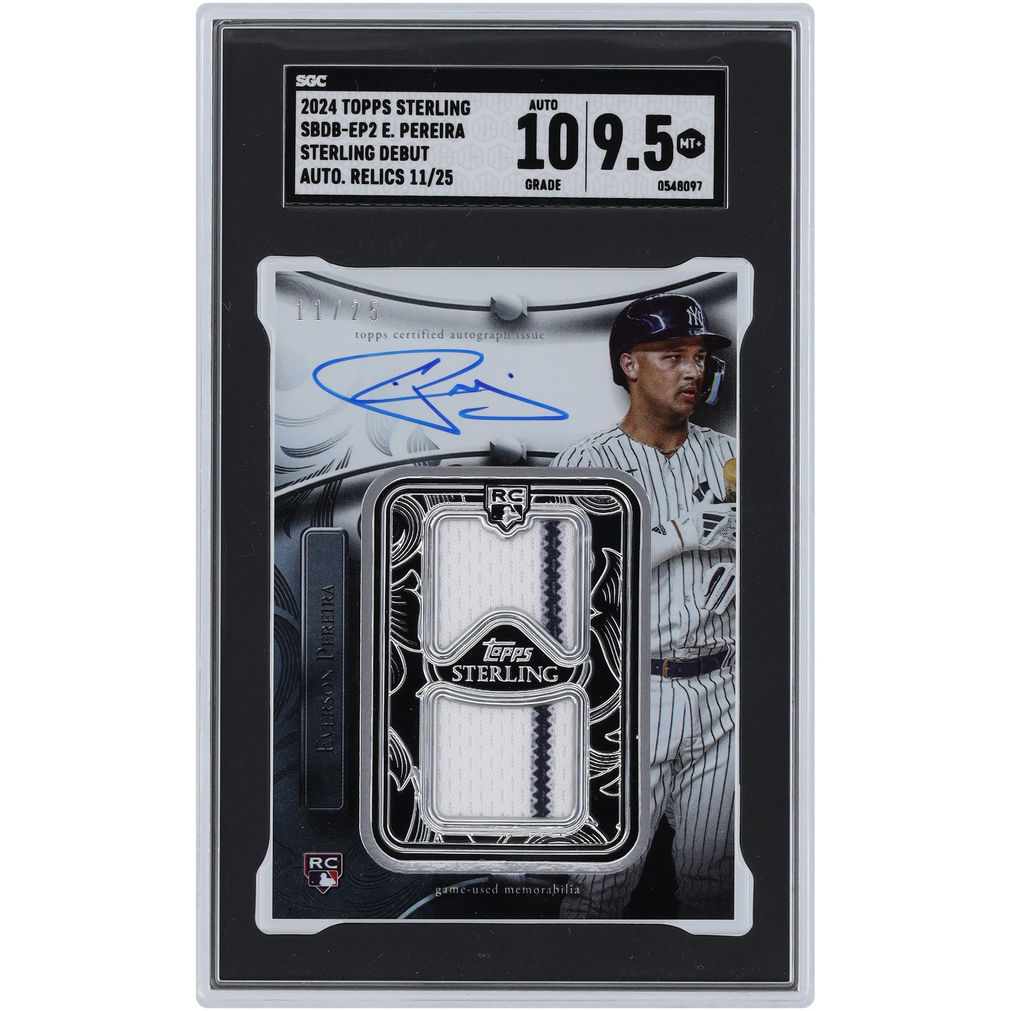 Everson Pereira New York Yankees Autographed 2024 Topps Sterling 