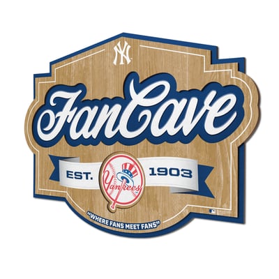 New York Yankees Fanpoint 12.5" x 17" Fan Cave Sign